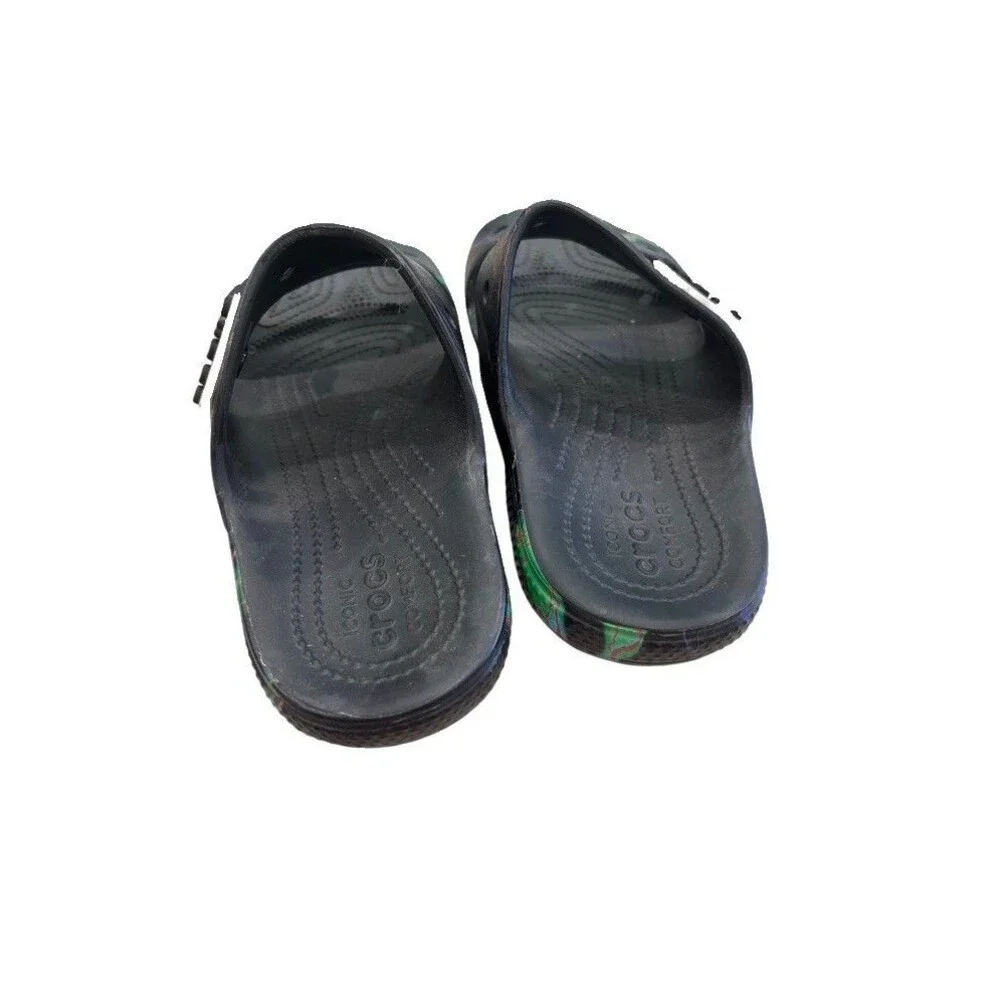 Crocs Classic Two-Strap Slide Sandals Out of this World Lightning Mens 8